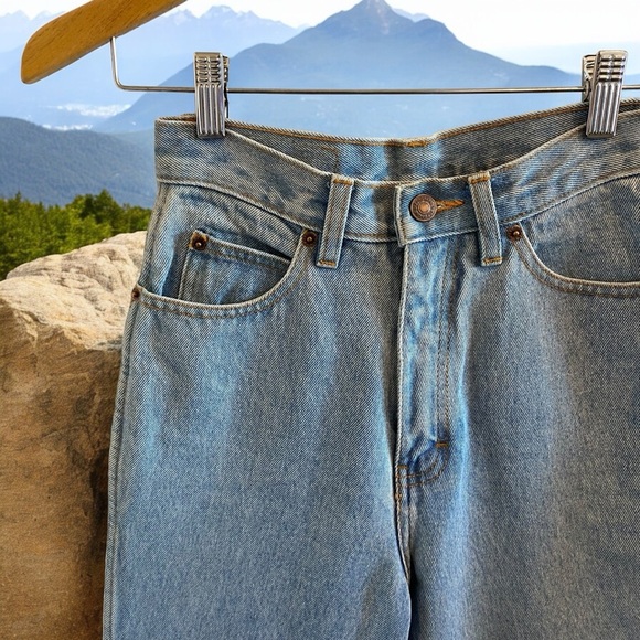 Vintage Jordache High Rise Denim Straight Leg Skinny Jeans - Picture 3 of 16